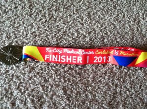 As close as I could get on our finisher's medal.