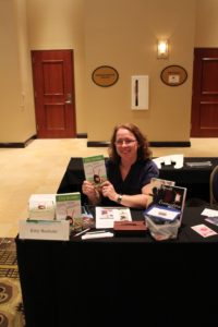 Me and my book table.