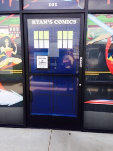 Ryans Comics front door
