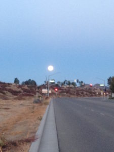 Full moon after run at 6am