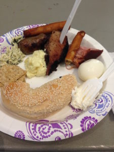 My full plate at a potluck